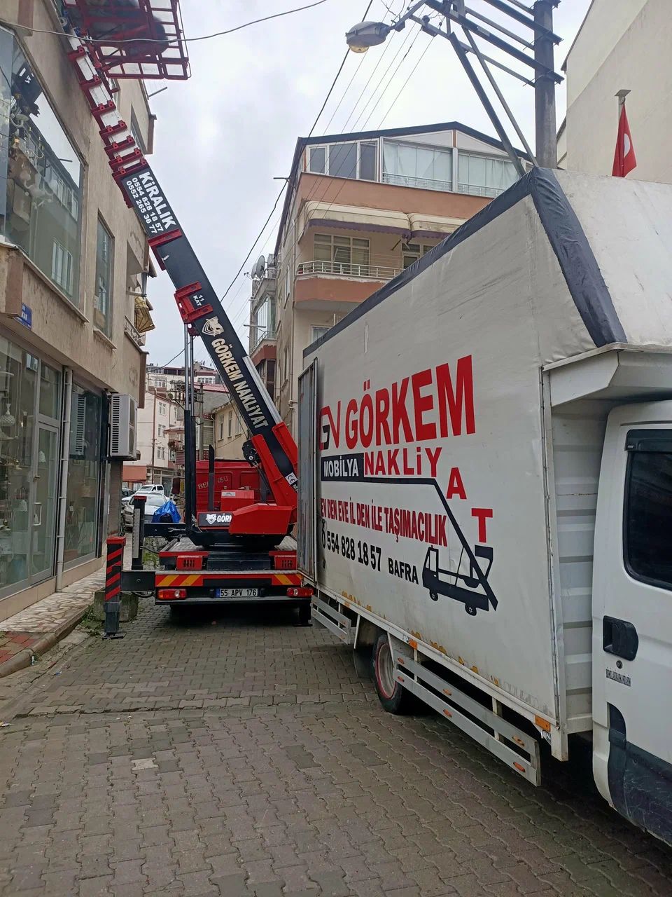 Bafra Görkem Nakliyat saha çalışması